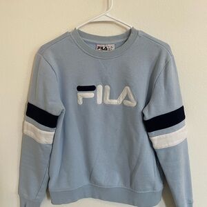 FILA Women's Sky Blue Crewneck Sweater